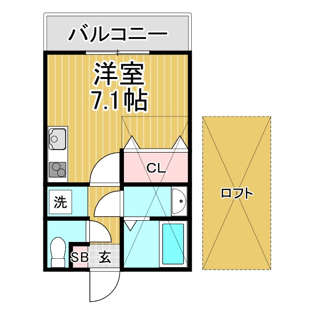 リノハイツ鈴蘭台駅前A棟 202|神戸市北区鈴蘭台北町(神戸電鉄有馬線鈴蘭台駅)のアパート間取 リノハイツ鈴蘭台駅前A棟 202|神戸市北区鈴蘭台北町(神戸電鉄有馬線鈴蘭台駅)のアパート間取