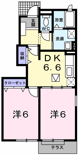 メゾンオルタンシア 104|神戸市垂水区名谷町(JR山陽本線垂水駅)のアパート間取 メゾンオルタンシア 104|神戸市垂水区名谷町(JR山陽本線垂水駅)のアパート間取