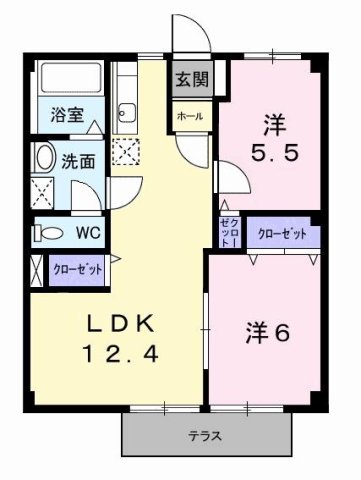 神戸市西区伊川谷町潤和の賃貸物件間取画像