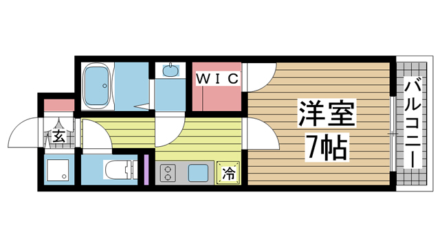 神戸市兵庫区駅前通の賃貸物件間取画像