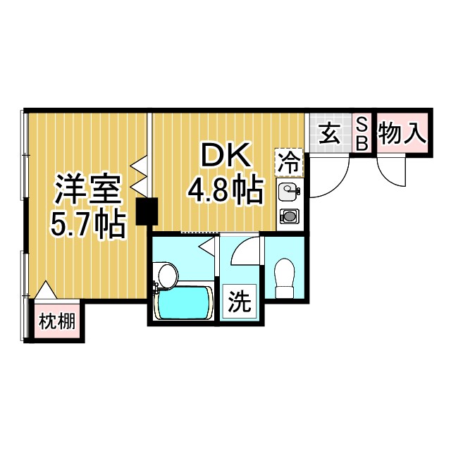 神戸市長田区細田町の賃貸物件間取画像