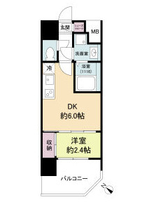 神戸市中央区北長狭通の賃貸物件間取画像
