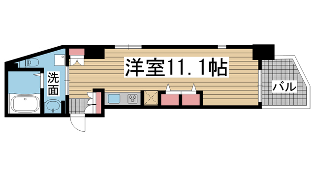 神戸市中央区小野柄通の賃貸物件間取画像