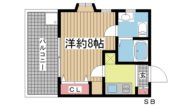 神戸市東灘区御影中町の賃貸物件間取画像