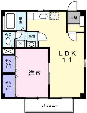 グリーンシティ 101|神戸市西区宮下(JR山陽本線明石駅)のアパート間取 グリーンシティ 101|神戸市西区宮下(JR山陽本線明石駅)のアパート間取