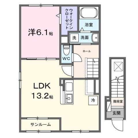 尾上町養田3丁目アパート 201|加古川市尾上町養田(山陽電鉄線尾上の松駅)のアパート間取 尾上町養田3丁目アパート 201|加古川市尾上町養田(山陽電鉄線尾上の松駅)のアパート間取