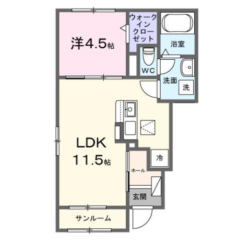 尾上町養田3丁目アパート 101|加古川市尾上町養田(山陽電鉄線尾上の松駅)のアパート間取 尾上町養田3丁目アパート 101|加古川市尾上町養田(山陽電鉄線尾上の松駅)のアパート間取