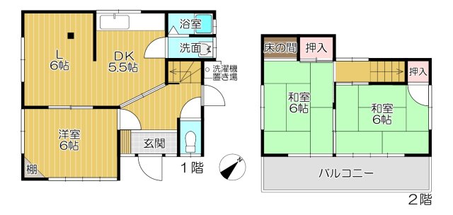 足立邸 |加古川市平岡町新在家(JR山陽本線東加古川駅)の貸家間取 足立邸 |加古川市平岡町新在家(JR山陽本線東加古川駅)の貸家間取