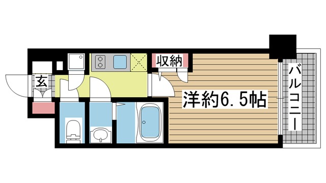 神戸市兵庫区新開地の賃貸物件間取画像