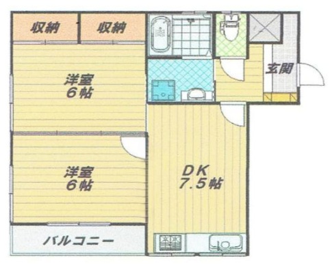神戸市須磨区菊池町の賃貸物件間取画像