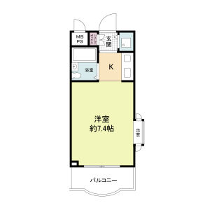 神戸市灘区徳井町の賃貸物件間取画像