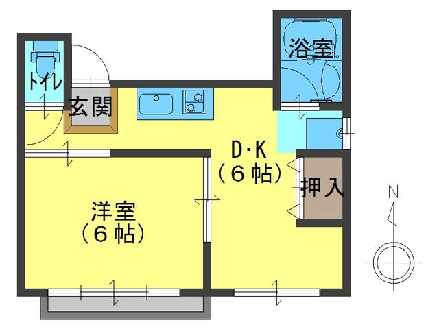 神戸市長田区長田天神町の賃貸物件間取画像