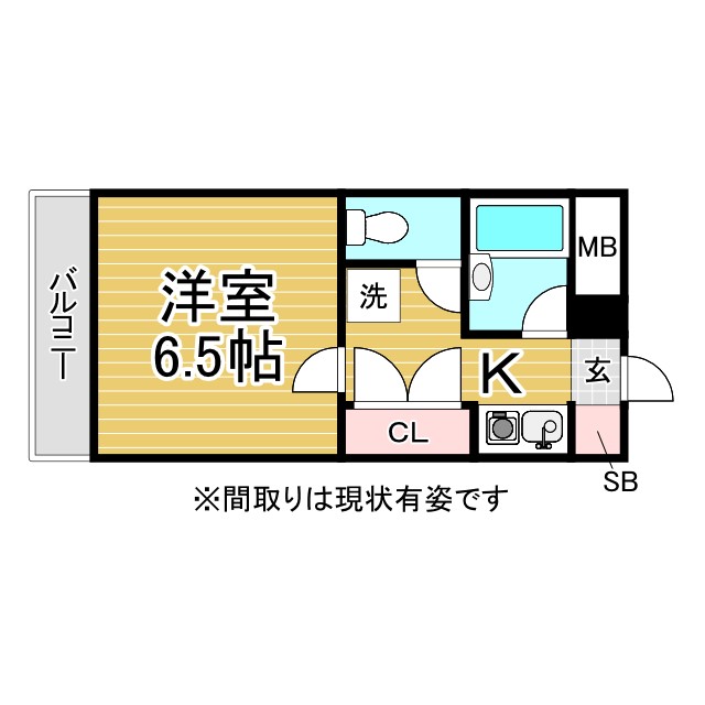 神戸市長田区戸崎通の賃貸物件間取画像