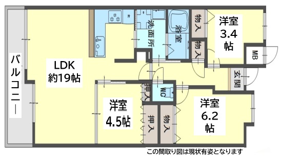 サンヴェール舞子壱番館 113|神戸市垂水区西舞子(JR山陽本線舞子駅)のマンション間取 サンヴェール舞子壱番館 113|神戸市垂水区西舞子(JR山陽本線舞子駅)のマンション間取