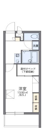 神戸市兵庫区島上町の賃貸物件間取画像