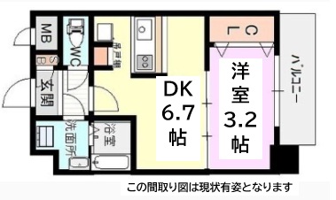 神戸市長田区松野通の賃貸物件間取画像