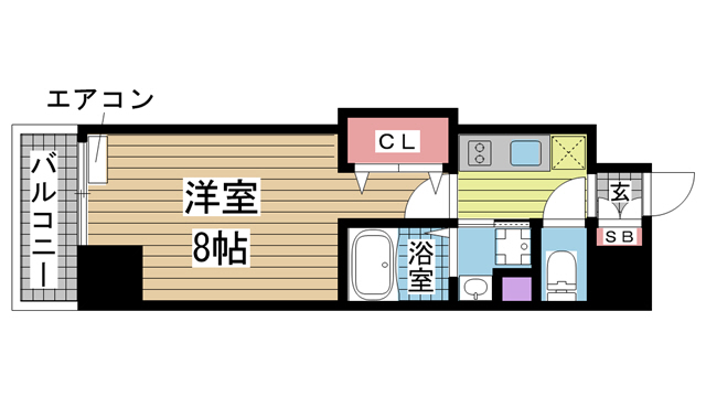 神戸市中央区元町通の賃貸物件間取画像