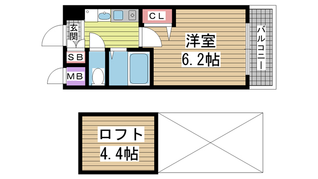 エステムコート三宮EASTポルトマーレ 307|神戸市中央区脇浜町(JR東海道本線(近畿)三ノ宮駅)のマンション間取 エステムコート三宮EASTポルトマーレ 307|神戸市中央区脇浜町(JR東海道本線(近畿)三ノ宮駅)のマンション間取