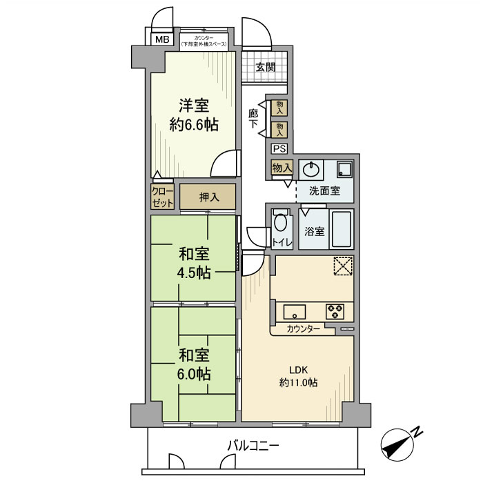 ルイシャトレ東加古川 808|加古川市平岡町一色(JR山陽本線東加古川駅)のマンション間取 ルイシャトレ東加古川 808|加古川市平岡町一色(JR山陽本線東加古川駅)のマンション間取
