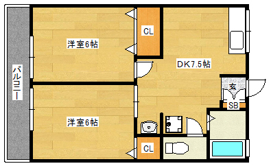 シティハイム長田 202|神戸市長田区片山町(神戸高速線高速長田駅)のアパート間取 シティハイム長田 202|神戸市長田区片山町(神戸高速線高速長田駅)のアパート間取