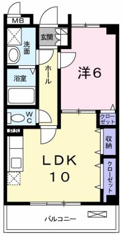パストラルメゾン・グラン 306|神戸市西区伊川谷町有瀬(JR山陽本線明石駅)のマンション間取 パストラルメゾン・グラン 306|神戸市西区伊川谷町有瀬(JR山陽本線明石駅)のマンション間取