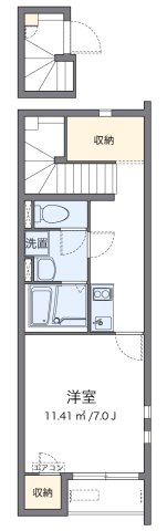 クレイノWINDS Ⅵ 204|三木市自由が丘本町(神戸電鉄粟生線志染駅)のアパート間取 クレイノWINDS Ⅵ 204|三木市自由が丘本町(神戸電鉄粟生線志染駅)のアパート間取