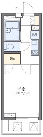 レオパレスエミネンス28 305|神戸市長田区一番町(神戸高速線高速長田駅)のマンション間取 レオパレスエミネンス28 305|神戸市長田区一番町(神戸高速線高速長田駅)のマンション間取