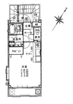 アールヴィラージュ 201号室|神戸市灘区城内通(阪急神戸線王子公園駅)のマンション間取 アールヴィラージュ 201号室|神戸市灘区城内通(阪急神戸線王子公園駅)のマンション間取
