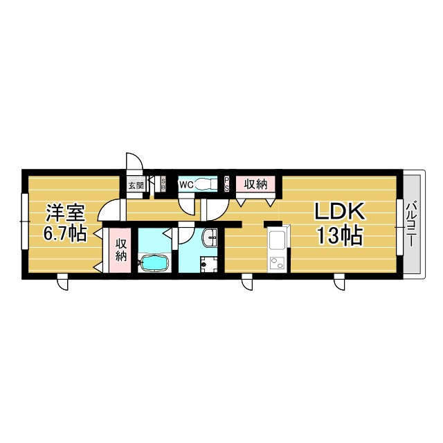 リヴェール岡本 203|神戸市東灘区本山北町(阪急神戸線岡本駅)のマンション間取 リヴェール岡本 203|神戸市東灘区本山北町(阪急神戸線岡本駅)のマンション間取