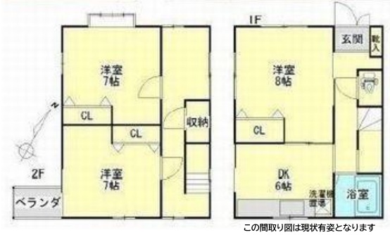 青葉町1丁目 一戸建て 1|神戸市須磨区青葉町(JR山陽本線鷹取駅)の貸家間取 青葉町1丁目 一戸建て 1|神戸市須磨区青葉町(JR山陽本線鷹取駅)の貸家間取