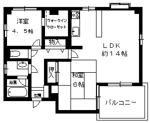 神戸市須磨区前池町の賃貸物件間取画像