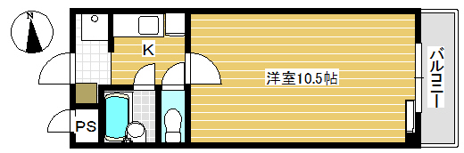 第二ライフマンション 302|加古川市米田町平津(JR山陽本線加古川駅)のマンション間取 第二ライフマンション 302|加古川市米田町平津(JR山陽本線加古川駅)のマンション間取