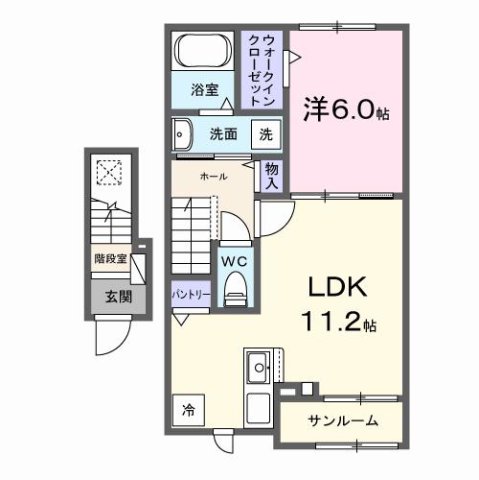 神戸市西区長畑町の賃貸物件間取画像