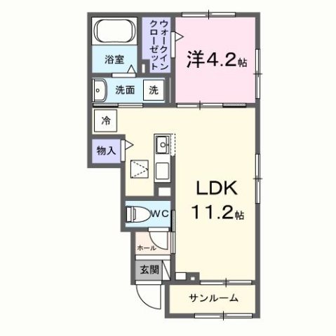 神戸市西区長畑町の賃貸物件間取画像