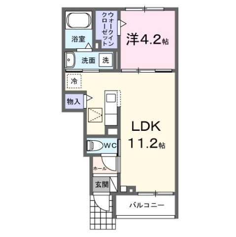 神戸市西区長畑町の賃貸物件間取画像