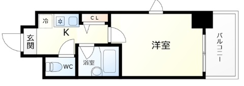 エスリード新神戸 310|神戸市中央区生田町(JR東海道本線(近畿)三ノ宮駅)のマンション間取 エスリード新神戸 310|神戸市中央区生田町(JR東海道本線(近畿)三ノ宮駅)のマンション間取