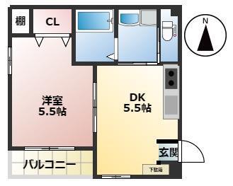 SEIWAHOUSE 101|神戸市中央区日暮通(阪神本線春日野道駅)のマンション間取 SEIWAHOUSE 101|神戸市中央区日暮通(阪神本線春日野道駅)のマンション間取
