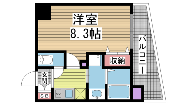 神戸市中央区東雲通の賃貸物件間取画像