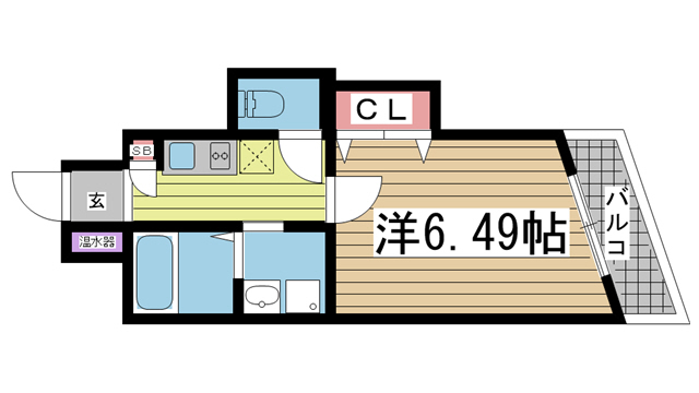 アネスト神戸西元町 503|神戸市中央区北長狭通(JR東海道本線(近畿)神戸駅)のマンション間取 アネスト神戸西元町 503|神戸市中央区北長狭通(JR東海道本線(近畿)神戸駅)のマンション間取