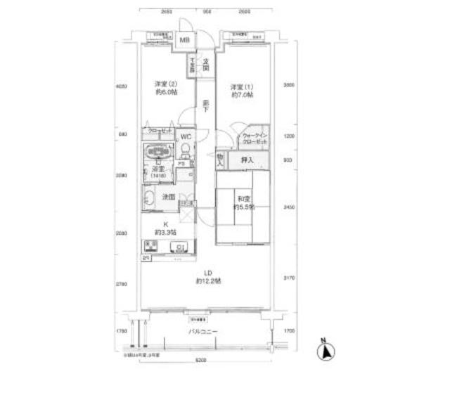 甲子園三番町ハイツ 305|西宮市甲子園三番町(阪神本線甲子園駅)のマンション間取 甲子園三番町ハイツ 305|西宮市甲子園三番町(阪神本線甲子園駅)のマンション間取