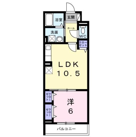ヒカルサ尼崎神崎町 302|尼崎市神崎町(阪急神戸線園田駅)のアパート間取 ヒカルサ尼崎神崎町 302|尼崎市神崎町(阪急神戸線園田駅)のアパート間取