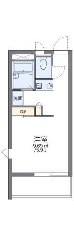 レオパレス熊野 101|神戸市兵庫区熊野町(神戸電鉄有馬線湊川駅)のマンション間取 レオパレス熊野 101|神戸市兵庫区熊野町(神戸電鉄有馬線湊川駅)のマンション間取