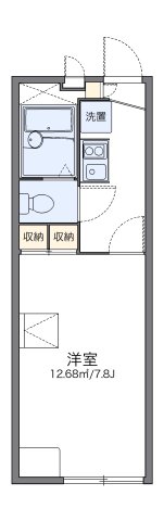 神戸市北区有野中町の賃貸物件間取画像