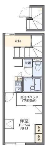 神戸市北区藤原台中町の賃貸物件間取画像