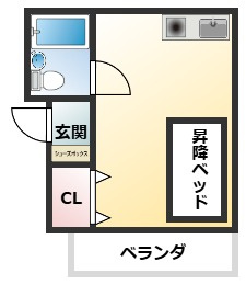 Villa etrenne 202|神戸市中央区宮本通(阪急神戸線春日野道駅)のアパート間取 Villa etrenne 202|神戸市中央区宮本通(阪急神戸線春日野道駅)のアパート間取