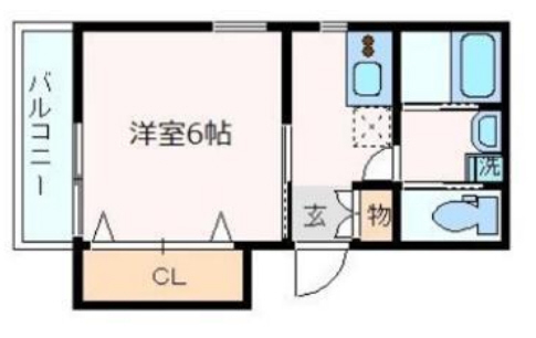 コラボ熊内橋通 101|神戸市中央区熊内橋通(阪急神戸線春日野道駅)のアパート間取 コラボ熊内橋通 101|神戸市中央区熊内橋通(阪急神戸線春日野道駅)のアパート間取