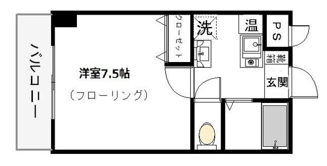 サンリット本山南 202|神戸市東灘区本山南町(阪神本線青木駅)のマンション間取 サンリット本山南 202|神戸市東灘区本山南町(阪神本線青木駅)のマンション間取
