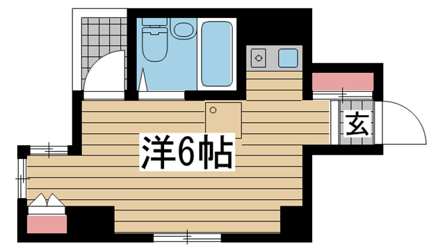 ユニハイム神戸 505|神戸市中央区相生町(JR東海道本線(近畿)神戸駅)のマンション間取 ユニハイム神戸 505|神戸市中央区相生町(JR東海道本線(近畿)神戸駅)のマンション間取