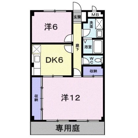 ウエストコートTANIGAMI 103|神戸市北区谷上西町(神戸地下鉄北神線谷上駅)のマンション間取 ウエストコートTANIGAMI 103|神戸市北区谷上西町(神戸地下鉄北神線谷上駅)のマンション間取