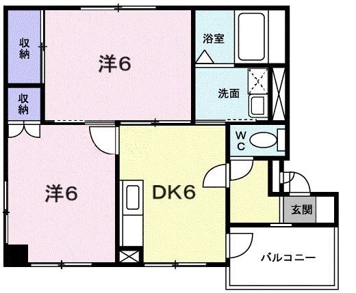 プランド-ル谷上 206|神戸市北区谷上西町(神戸地下鉄北神線谷上駅)のマンション間取 プランド-ル谷上 206|神戸市北区谷上西町(神戸地下鉄北神線谷上駅)のマンション間取